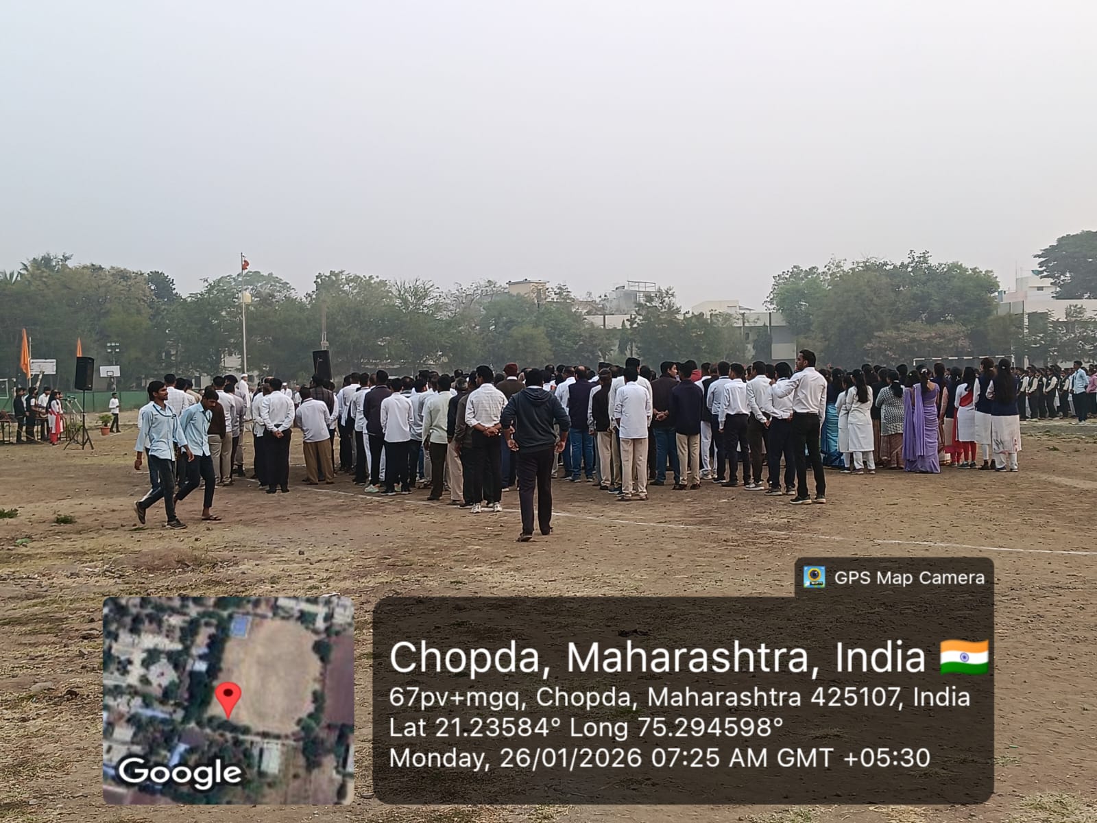 Smt. Sharadchandrika Suresh Patil College of Pharmacy, Chopda proudly celebrated Republic Day on 26 January 2026, upholding the spirit of the Indian Constitution with flag hoisting by Hon. Adv. Sandee